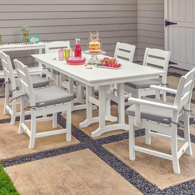 Lakeside 7 Piece Farmhouse Dining Set