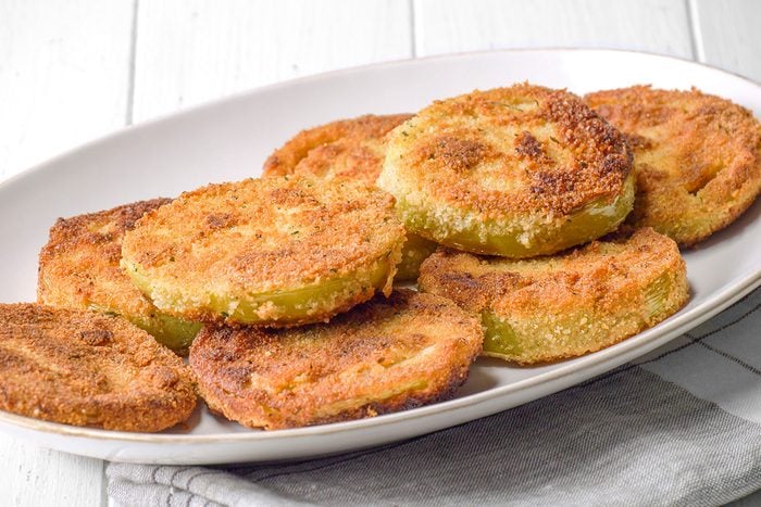 3/4 shot of Southern Fried Green Tomatoes